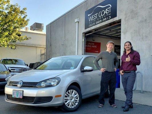 We're happy that Eric was able to swing by yesterday and swoop this 2010 Volkswagen Golf!  These cars are a blast to drive!