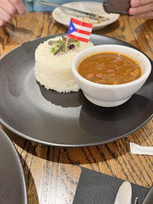 Arroz con Habichuelas!! Rice and beans!!