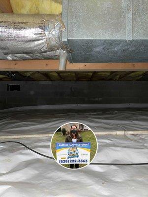 Alex Amour - Asheville, NC 28803 - crawl space vapor barrier and dehumidifier