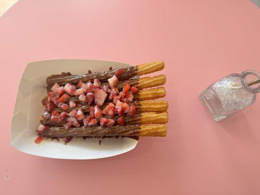 Strawberry churro