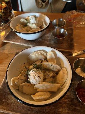 Vegan vareniki (think baby pierogi)