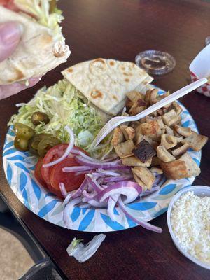 23. Chicken Gyros Platter