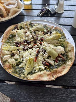 Mediterranean wood fired pizza