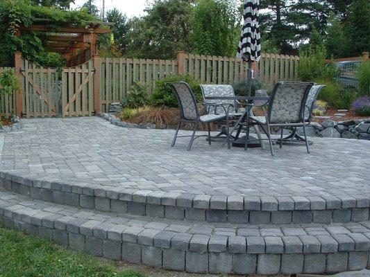 Paver patio installation Whidbey Island, WA