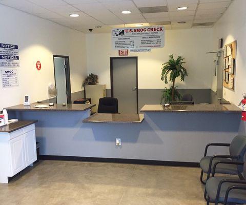 Newly remodeled customer area