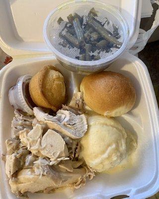 Turkey and dressing meal - to go