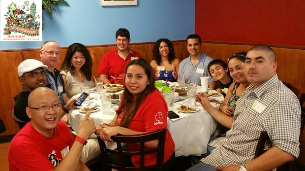 Group at table 1 #ChinatownCrawl