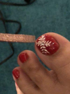 Pedicure done by Tammy at Ophelia's!