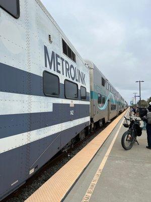 Metrolink train to LA Union Station