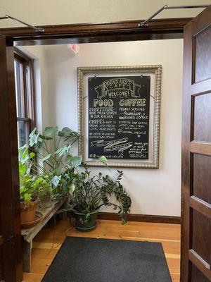 Dining area entrance