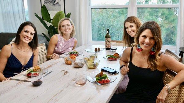 Private chef , Vegetarian dinner for 4 Beautiful ladies