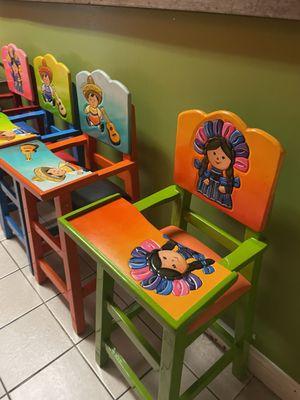 All the seats are hand painted and all different