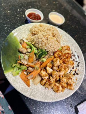 Chicken and shrimp combo hibachi - a favorite