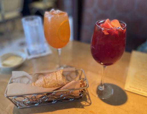 Blood Orange Aperol Spritz and Red Sangria