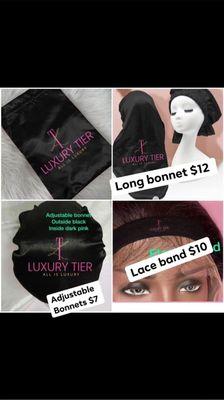 Bonnets and wigs bands