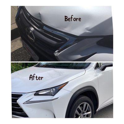 Our Lexus before and after repair