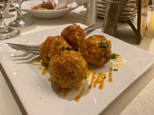 Crab Balls with Twin Sauces