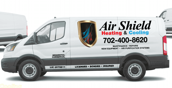 Our Air Shield service vans.