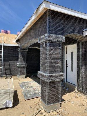 arches and columns lath