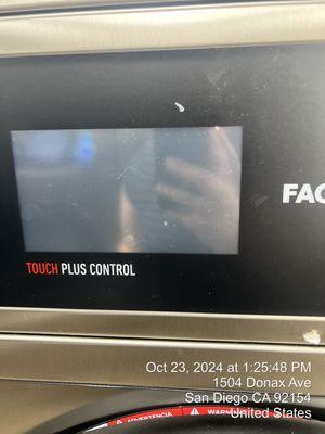 Picture of turned off machine