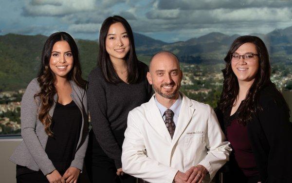 Dr. Anthony John works with his team to deliver comfort, quality oriented care.