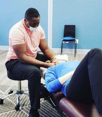 Chiropractic care with Dr. Cedric at The Function! IG: @thefunctionchiro