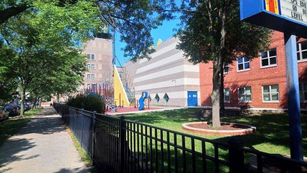 Chavez Multicultural Academic Center - view of north end of building on Marshfield Ave.