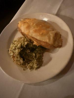 Stuffed potato & broccoli