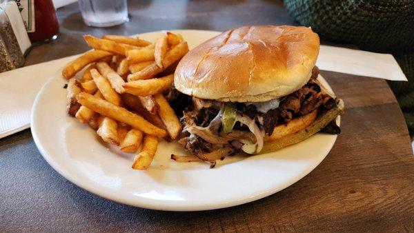 Steak Bomb with Fries