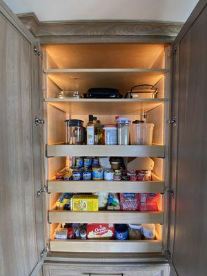 Motion activated pantry lights