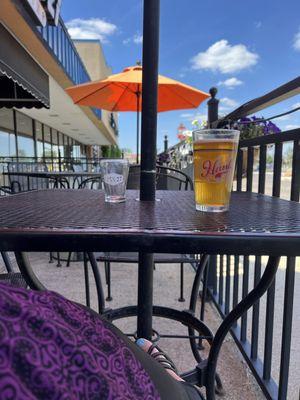 Beautiful day for a patio beer