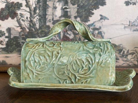 Local pottery-butter dish