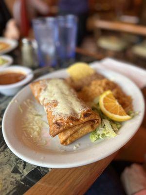 Chicken Chimichanga Suiza