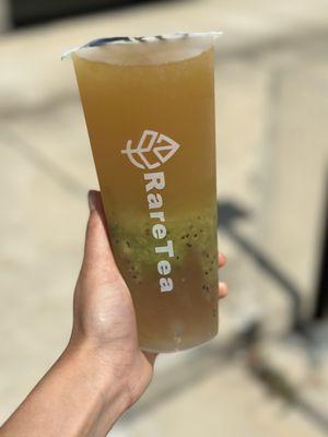 Kiwi Fruit Tea w/ Aiyu Jelly -- 50% sugar