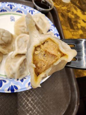 Chicken and mushroom dumpling