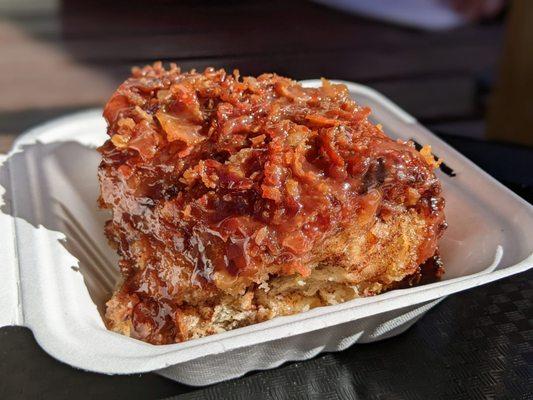 Monkey bread with bacon topping