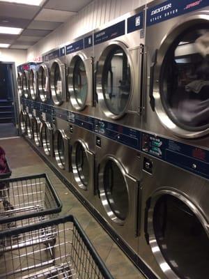 Lots of washers and dryers