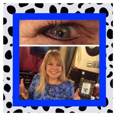 This one happy Veteran loves her new lower eyeliner! And it was no cost for her service! Lovely and paying it forward !