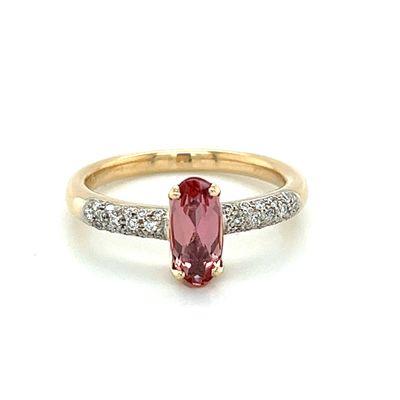 Imperial Pink Topaz Ring signed H. Stern