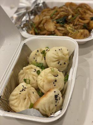 7.06.21 Pan fried pork buns and Shanghai rice cakes...meh