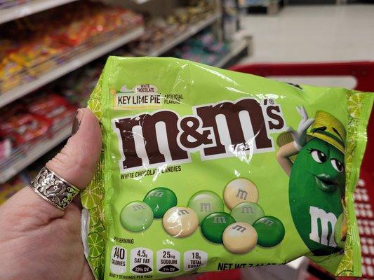 3/12/2022 - Key Lime Pie M&Ms? I am scared but intrigued.