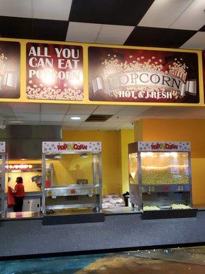 All you can eat popcorn!