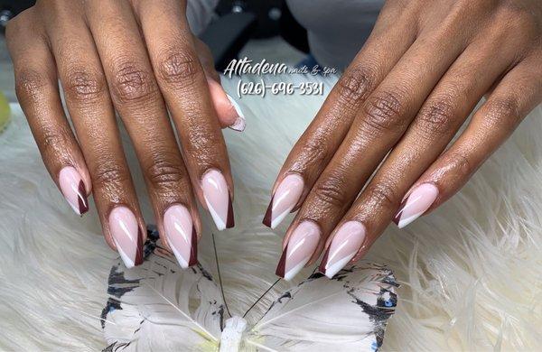 Gel-X extensions  Follow us on fb at Altadena Nails Spa,  and  Insta@altadenanailspa