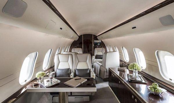 Interior of Private Jet