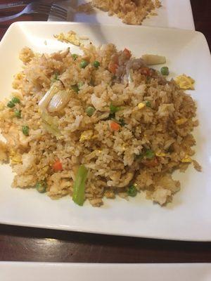 Chicken Fried Rice fresh from the kitchen.