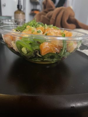 Poke bowl (terribly small portion)