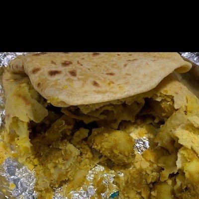 18. Veggie Roti - no vegetables, just potatoes