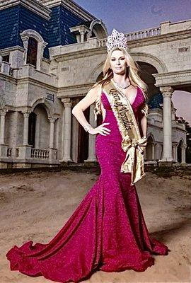 Custom sash for Jackie Siegel "Queen of Versailles"