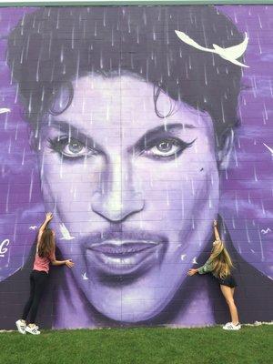 Prince mural on the cinema wall in Chanhassen... Very cool