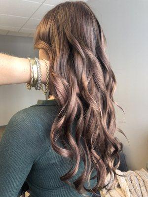 Dusty rose gold mushroom color